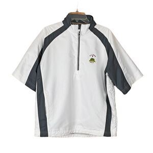 Sunice Men's US Open Merion 2013 Windbreaker Size S Short Sleeves White Charcoal